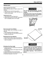 Preview for 17 page of Caloric RLN330UW Installation Instructions And Use And Care Manual