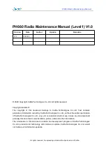 Preview for 3 page of Caltta PH660 Maintenance Manual