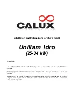 Calux UNI25 Installation And Instructions Manual preview