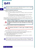 Preview for 16 page of cam MS44 Installation Operating And Maintenance Istructions