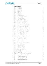 Preview for 2 page of CAMAG ADC 2 Instruction Manual