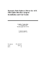 Cambex Bus Adapter Installation And User Manual preview