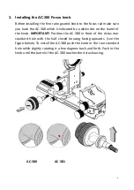 Preview for 3 page of Cambo AC-380 Instruction Manual