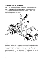 Preview for 4 page of Cambo AC-380 Instruction Manual