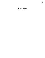 Preview for 1 page of Cambridge Audio Alva Duo Manual