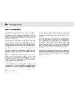 Preview for 2 page of Cambridge Audio Azur 340C User Manual