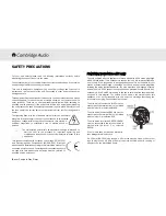 Preview for 4 page of Cambridge Audio Azur 340C User Manual