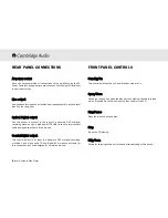 Preview for 6 page of Cambridge Audio Azur 340C User Manual