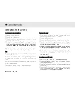 Preview for 8 page of Cambridge Audio Azur 340C User Manual