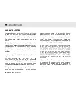 Preview for 22 page of Cambridge Audio Azur 340C User Manual