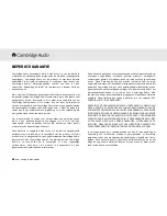 Preview for 52 page of Cambridge Audio Azur 340C User Manual