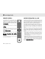 Preview for 12 page of Cambridge Audio Azur 540A User Manual