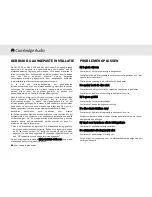 Preview for 82 page of Cambridge Audio azur 540C User Manual