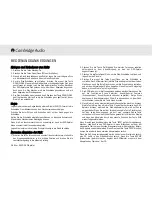 Preview for 26 page of Cambridge Audio azur 540D User Manual