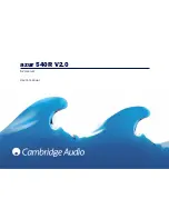 Cambridge Audio azur 540R V2.0 User Manual preview