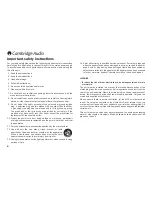 Preview for 4 page of Cambridge Audio AZUR 551P User Manual