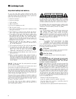 Preview for 2 page of Cambridge Audio AZUR 840A V2 User Manual