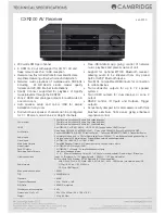 Preview for 58 page of Cambridge Audio CXR120 Owner'S Manual