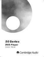 Cambridge Audio DVD53 Owner'S Manual preview