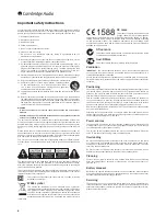 Preview for 4 page of Cambridge Audio Minx Air100 User Manual