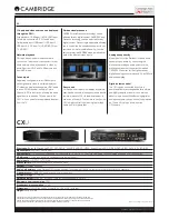 Preview for 53 page of CAMBRIDGE CXU Manual