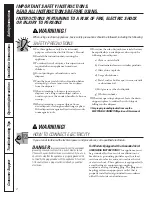 Preview for 2 page of Camco Disposall GFB762F Owner'S Manual & Installation Instructions