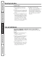 Preview for 10 page of Camco Disposall GFB762F Owner'S Manual & Installation Instructions