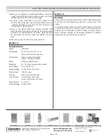 Preview for 2 page of CAMDEN Aura CM-57GR Installation Instructions