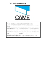 Preview for 36 page of CAME ATI KIT Installation Instructions Manual