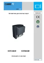 Preview for 65 page of CAME BX704AGM Installation Manual