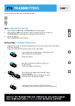 Preview for 9 page of CAME BY-3500T Quick Setup Manual