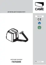 Preview for 61 page of CAME FA70230 Installation Manual