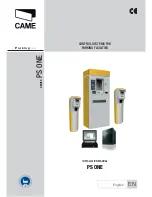 CAME PS ONE SERIES Installation Manual preview