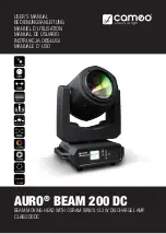 Preview for 1 page of Cameo Light AURO BEAM 200 DC User Manual