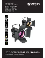 Preview for 1 page of Cameo Light CLTS40WW(WH) User Manual