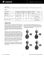 Preview for 5 page of Cameron GENERAL VALVE Twin Seal 400 Series Installation, Operation And Maintenance Manual