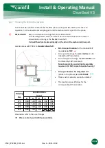 Preview for 34 page of Camfil CleanSeal Exhaust V3 Installation & Operating Manual