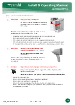 Preview for 39 page of Camfil CleanSeal Exhaust V3 Installation & Operating Manual