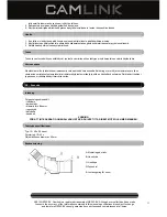 Preview for 11 page of Camlink CL-CSP50 Manual