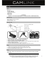 Preview for 15 page of Camlink CL-CSP50 Manual