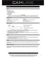 Preview for 13 page of Camlink CL-CSP60 User Manual