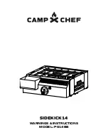 Preview for 1 page of Camp Chef PG14BB Warnings And Instructions