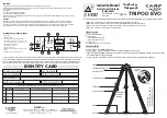 Preview for 3 page of Camp Safety TRIPOD EVO Instruction Manual