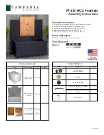 Preview for 1 page of Campania International FT-333 Assembly Instructions