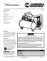 Campbell Hausfeld CT1001 Operating Instructions Manual preview