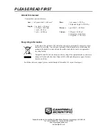 Preview for 5 page of Campbell Automatic Weather Station Instruction Manual