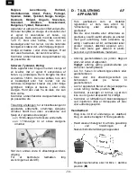 Preview for 72 page of Campingaz 400 SG Instructions For Use Manual