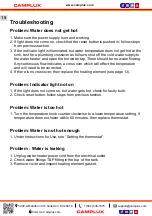 Preview for 16 page of Camplux ME10 Use & Care Manual