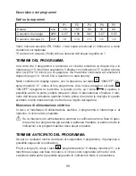 Preview for 60 page of Campomatic DW814EW Use And Maintenance Instructions