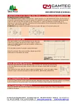 Preview for 8 page of Camtec 3041084001CA Manual